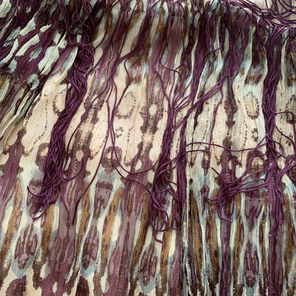 Free People Freyja Fringe Maxi Dress Medium Boho Fairy Strappy V Neck Whimsy - Picture 14 of 16